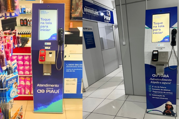 Terminais de Autoatendimento Imply®Aegea Águas do Piauí e do Pará
