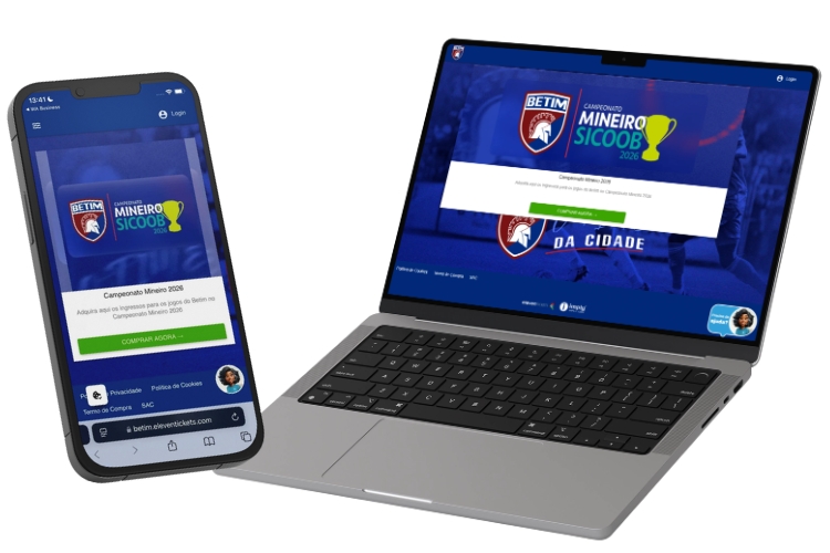 Betim Futebol Imply® ElevenTickets Plataforma Whit Label Minas Gerais