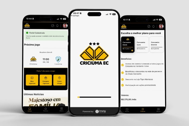 Criciúma Esporte Clube SuperApp ElevenTickets Imply®