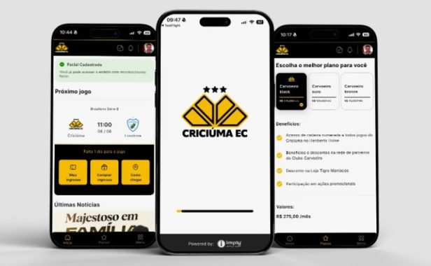 Criciúma Esporte Clube SuperApp ElevenTickets Imply® (2) Criciúma Esporte Clube SuperApp ElevenTickets Imply®