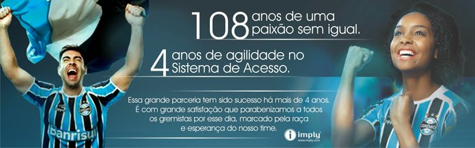 Grêmio 108 años – Hoy la fiesta es nuestra