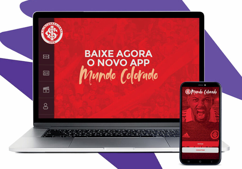 Promoção do app Mundo Colorado para torcedores do Inter